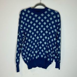 Vtg Gene Meyers Blue Sweater Mens Size 50 / Made in Italy
